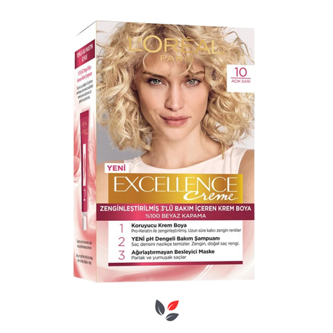 Loreal Excellence Creme 10 Açık Sarı Saç Boyası
