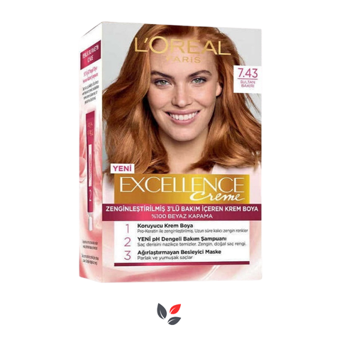 Loreal Excellence Creme 7.43 Sultan Bakırı Saç Boyası