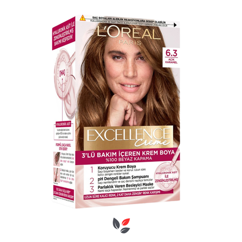 Loreal Excellence Intense 6.3 Açık Karamel Saç Boyası