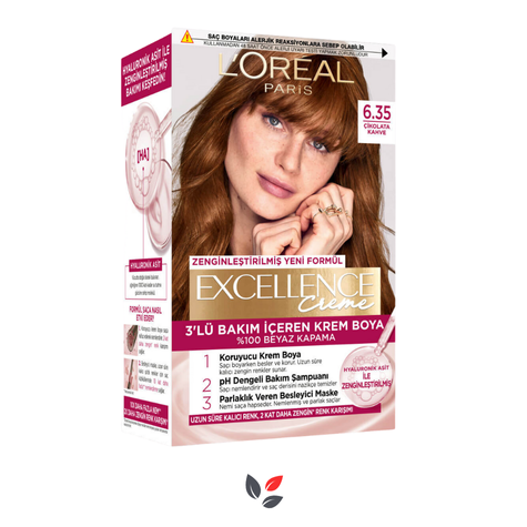 L'Oreal Paris Excellence Creme 6.35 Çikolata Kahve Saç Boyası