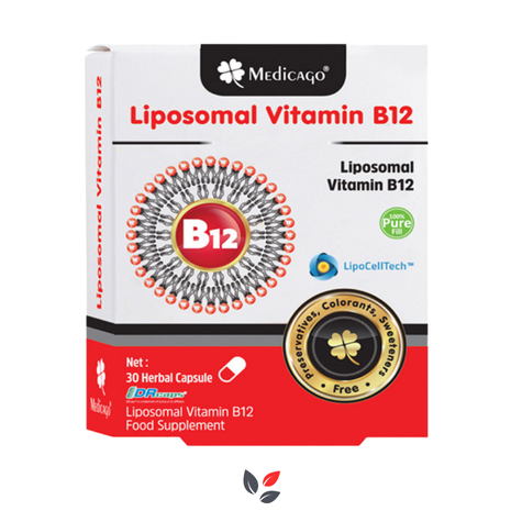 Medicago Liposomal Vitamin B12 30 Kapsül SKT 05/2026