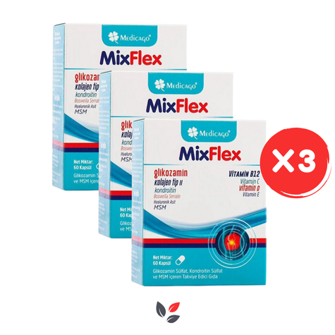 Medicago MixFlex Glukozamin 60 Kapsül 3 Adet