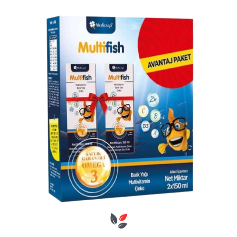 Medicago Multifish Şurup 150 ml - 2'li Avantaj Paket