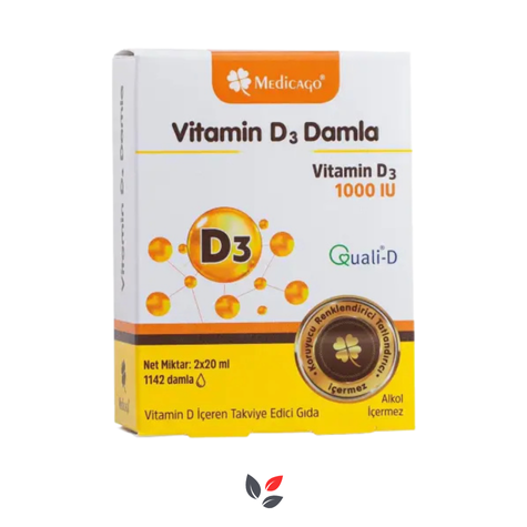 Medicago Vitamin D3 Damla 2 x 20 ml