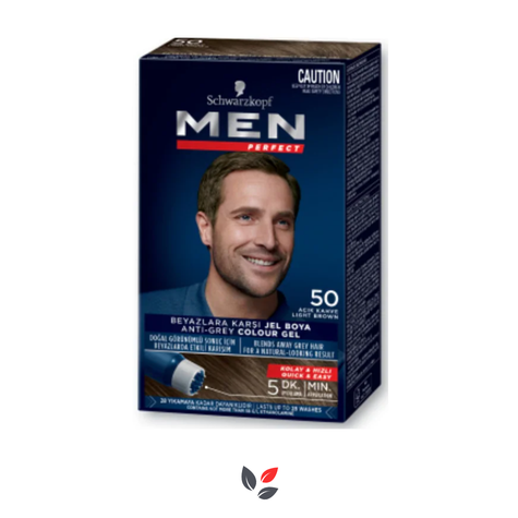 Men Perfect 50 Açık Kahve Erkek Saç Boyası