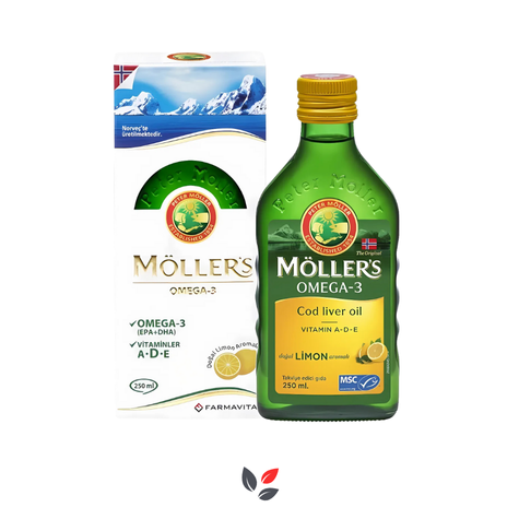 Möller's Omega 3 Limon Aromalı Balık Yağı 250 ml