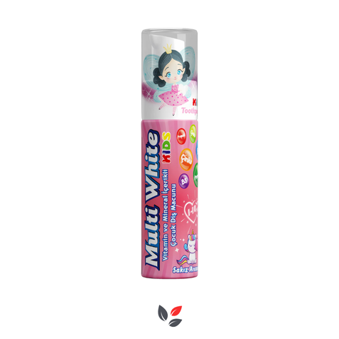 Multi White Diş Macunu Çocuklar İçin Sakız Aromalı 50 ML