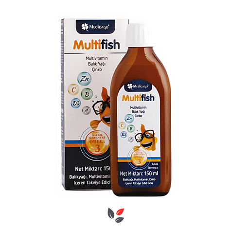 Multifish Omega Multivitamin Çinko Şurup 150 ml