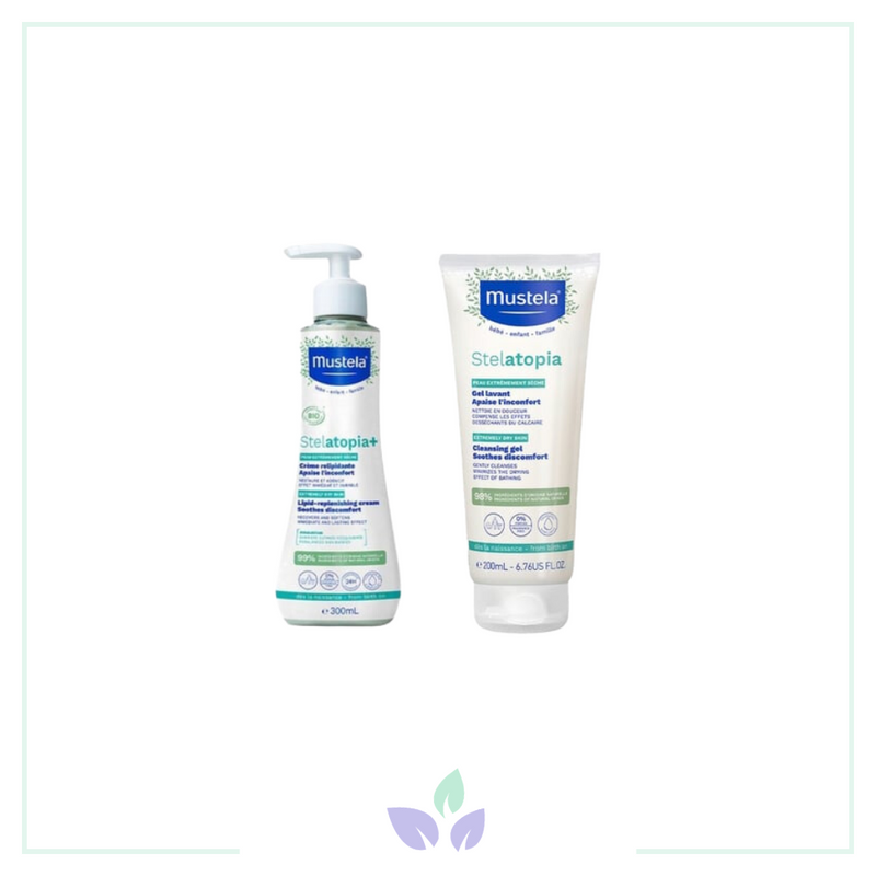 Mustela Stelatopia Lipit Yenileyici Krem 300 ml ve Stelatopia Krem Şampuan 200 ml Hediyeli