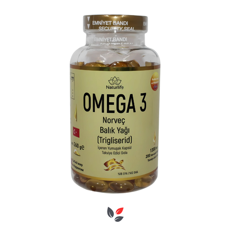 Naturlife Omega 3 Norveç Balık Yağı 200 Kapsül