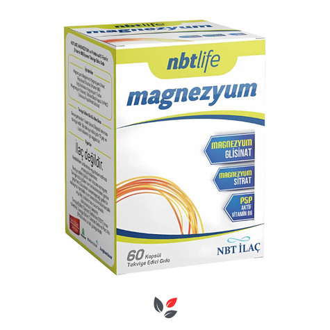 Nbt Life Magnezyum P5P Vitamin B6 60 Kapsül