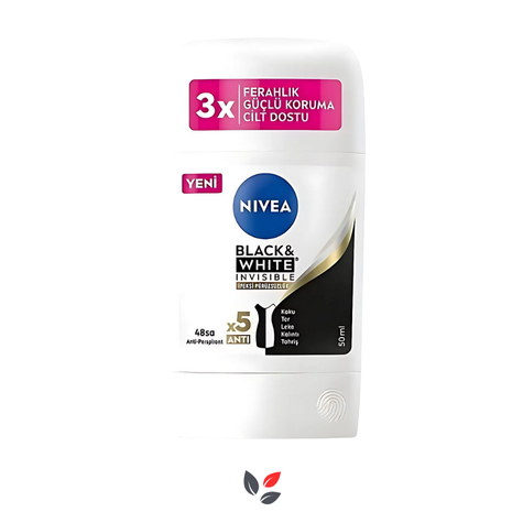 Nivea Black & White Invisible İpeksi Pürüzsüzlük Kadın Stick Deodorant 50 Ml