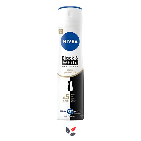 Nivea Kadın Sprey Deodorant Black & White Invisible İpeksi Pürüzsüzlük 150 ml