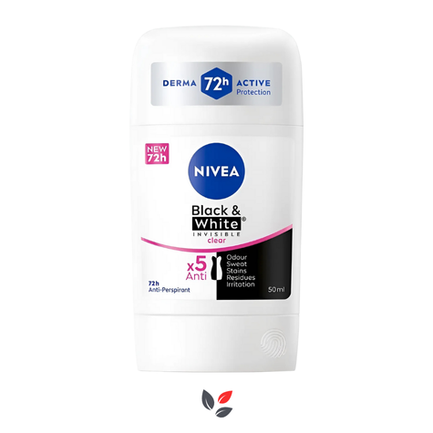 Nivea Kadın Stick Deodorant Black&White Invisible Clear 50ml