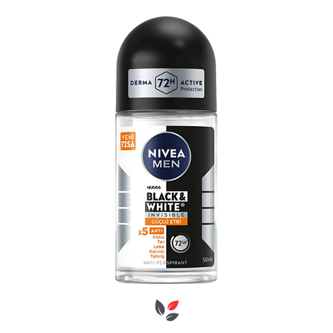 Nivea Men Black & White Invisible Fresh Roll-On Deodorant 50 ml