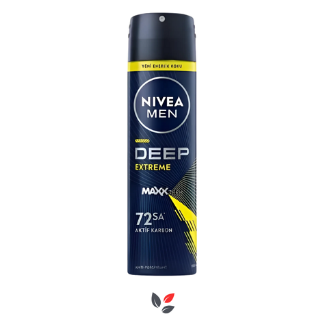 Nivea Men Deep Extreme Erkek Sprey Deodorant 150 Ml