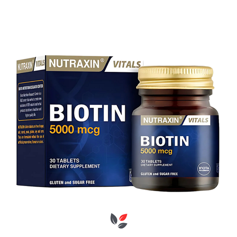 Nutraxin Biotin 5000 mcg 30 Tablet