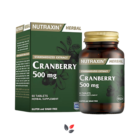 Nutraxin Cranberry 500 mg Takviye Edici Gıda 60 Tablet