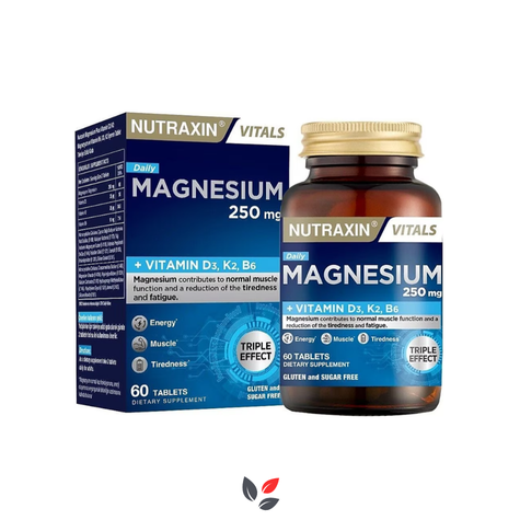 Nutraxin Magnezyum Daily 250 mg 60 Tablet
