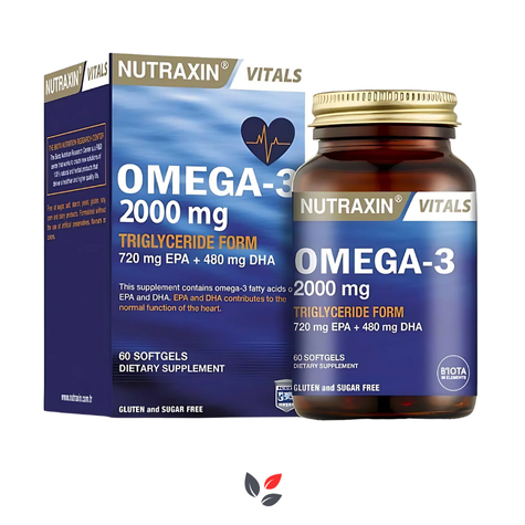 Nutraxin Omega 3 Balık Yağı 2000 mg 60 SoftGel