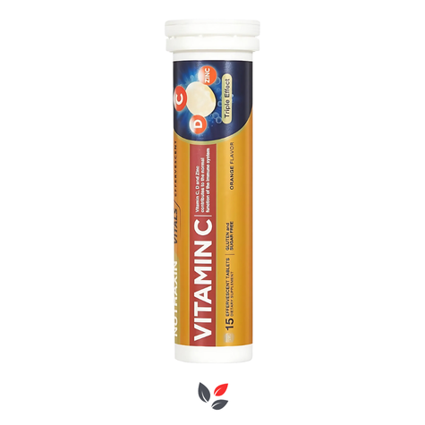 Nutraxin Vitamin C-D-Zinc 15 Efervesan Tablet