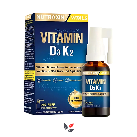 Nutraxin Vitamin D3K2 Takviye Edici Gıda 30 ml