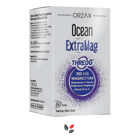 Orzax Ocean Extramag Threog Magnezyum Takviye Edici Gıda 60 Tablet