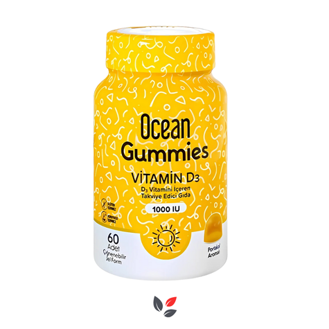 Ocean Gummies D3 1000IU 60 Çiğneme Tableti