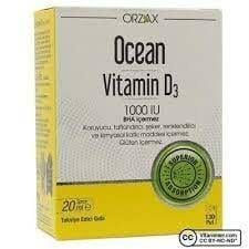 Orzax Ocean Vitamin D3 1000 IU Sprey 20ml
