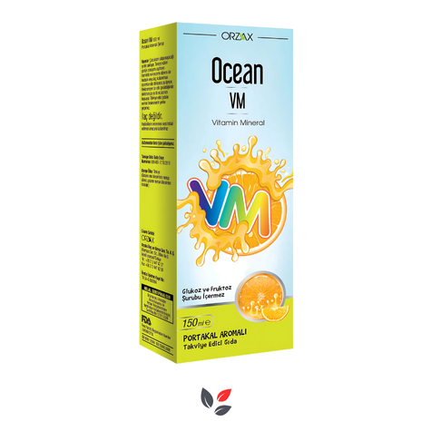 Orzax Ocean Vm Vitamin Mineral Portakallı Şurup 150 ml