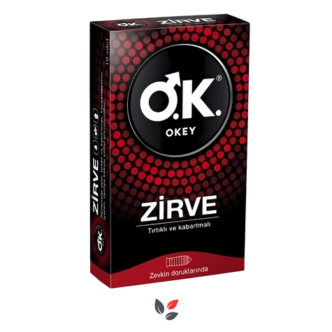 Okey Zirve Kabartmalı Prezervatif 10'lu