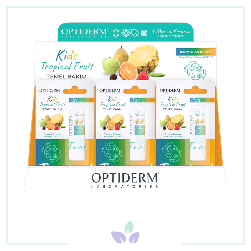 Optiderm Lip Stick Kids SPF20+ 12li Stand