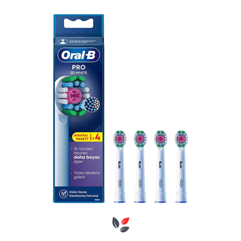 Oral-B 3D White 4'lü Diş Fırçası Başlığı
