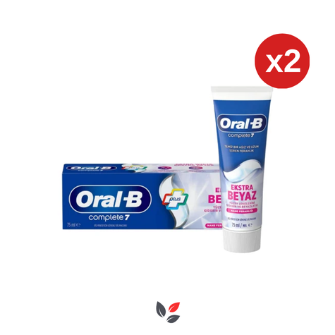 Oral-B Complete 7 Ekstra Beyaz Diş Macunu 75 ml x 2