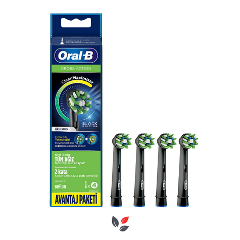 Oral-B Cross Action Şarjlı Diş Fırçası Yedek Başlığı 4'lü