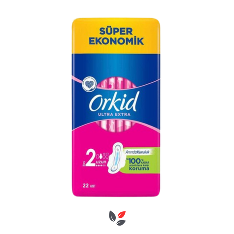 Orkid Ultra Extra Uzun Boy 2 Hijyenik Ped 22'li