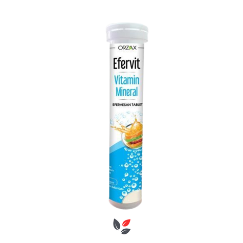 Orzax Efervit Multivitamin ve Mineral 20 Tablet