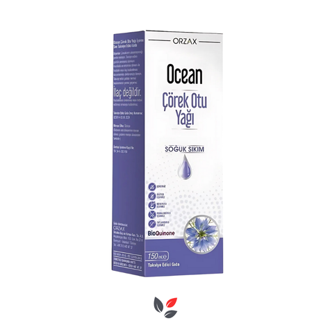 Orzax Ocean Çörek Otu Yağı Soğuk Sıkım 150 ml