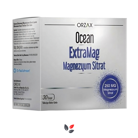 Orzax Ocean Extramag 250 Magnezyum Sitrat + P5P 30 Saşe