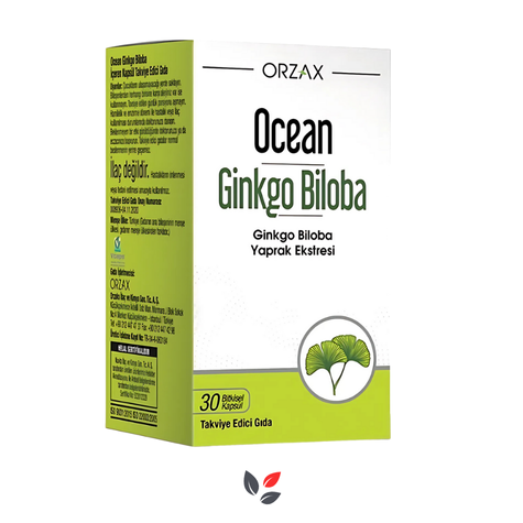 Orzax Ocean Ginkgo Biloba 30 Bitkisel Kapsül