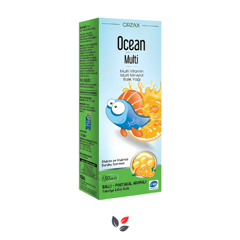 Orzax Ocean Multi Şurup 150 ml Ballı Portakallı