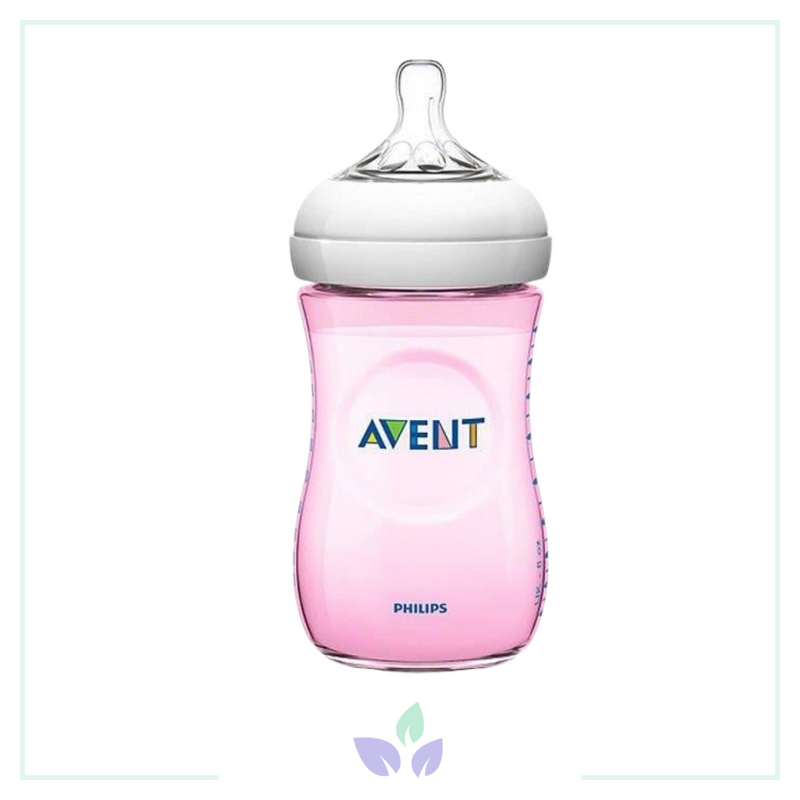 Philips Avent Natural PP Biberon 260ml tekli - PEMBE