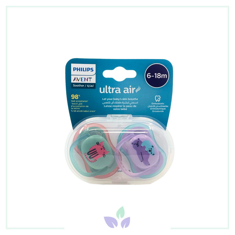 Philips Avent Scf085/18 Ultra Air Silikon Emzik 2li 6-18 Ay Kız