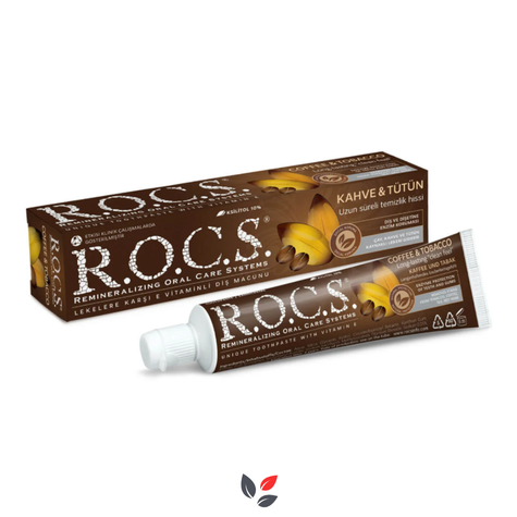 R.O.C.S. Kahve ve Tütün Lekelerine Karşı 60 ml Florürsüz Diş Macunu