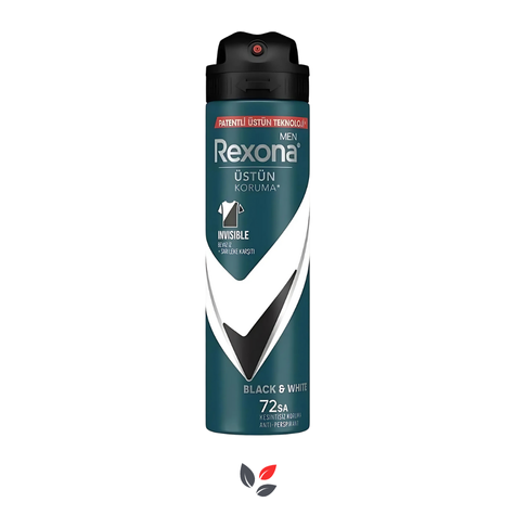 Rexona Men Üstün Koruma Invisible On Black White Sprey Deodorant 150 ml