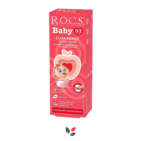 Rocs Baby 0-3 Yaş Elma Püresi Tadında Diş Macunu 45 gr