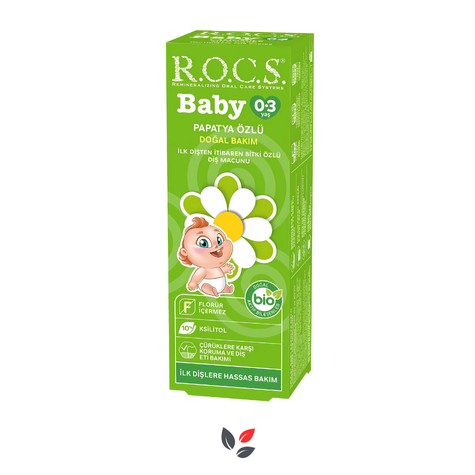 Rocs Baby Papatya Özlü Diş Macunu 0-3 Yaş