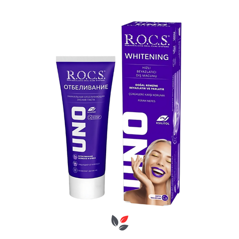 Rocs Uno Whitening Beyazlatıcı Diş Macunu 60 ml