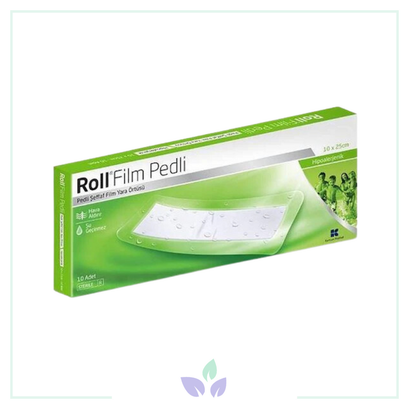 Roll Film Pedli Şeffaf Film Yara Örtüsü 10 x 25 cm