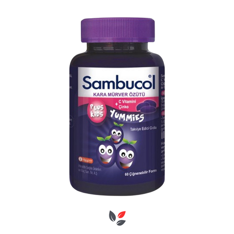 Sambucol Plus Kids Yummies Çocuklar İçin Takviye Edici Gıda 60 Tablet